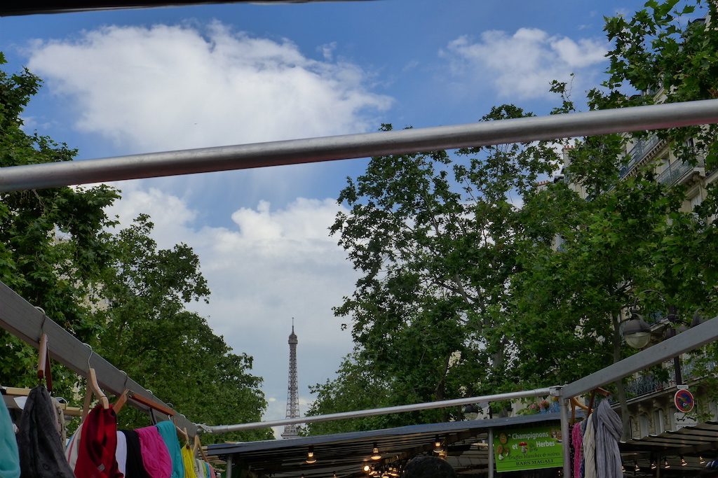 Marche-Saxe-Breteuil-Paris-View on the Eiffel Tower