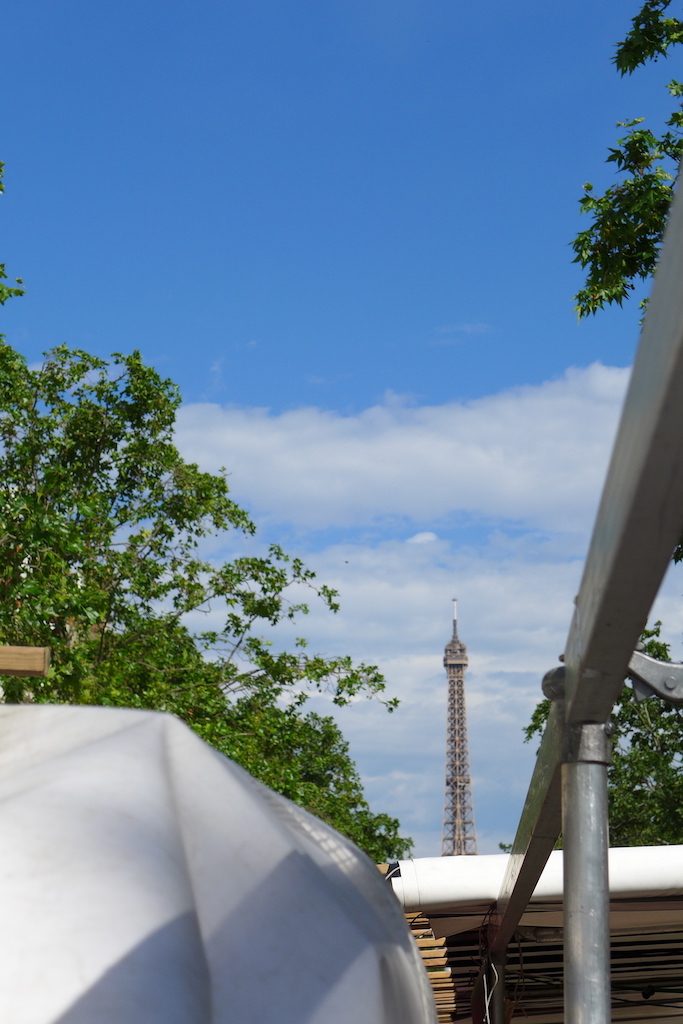 Marche-Saxe-Breteuil-Paris- The top of the Eiffel Tower