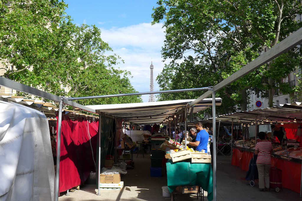 Marche-Saxe-Breteuil-Paris- The Eiffel Tower in the background