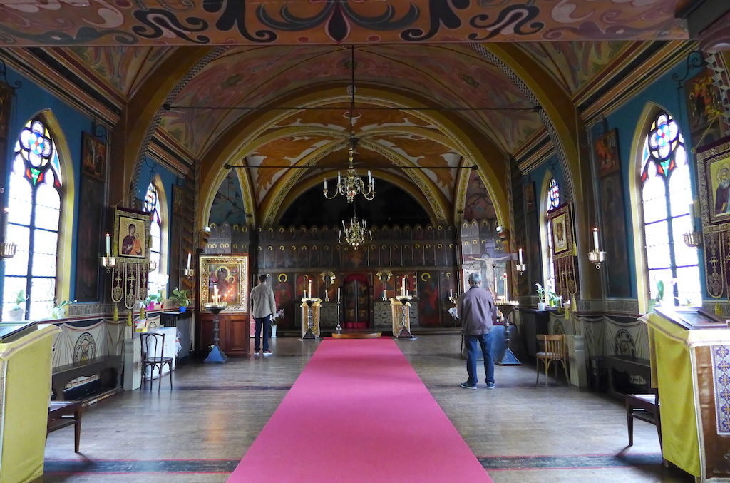 Eglise Orthodoxe Saint Serge - Paris - Inside at vespers