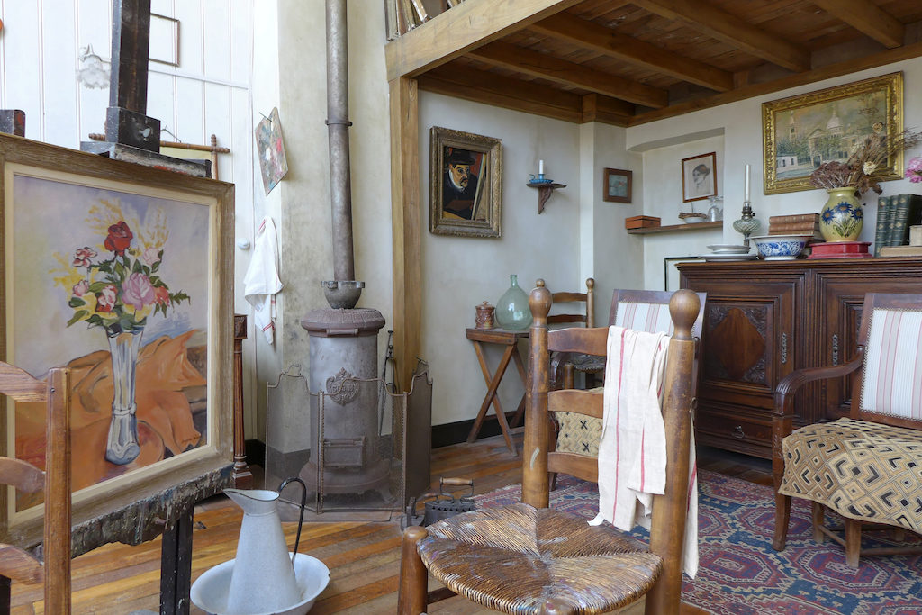 Musee de Montmartre - Paris - The Studio of Suzanne Valadon - period furniture