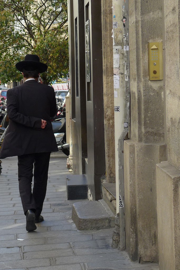 Jewish area Marais-Paris-in the street