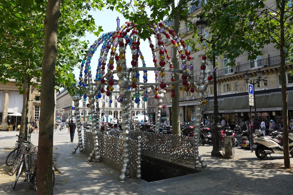 Entrance of the Metro Palais Royal - Paris