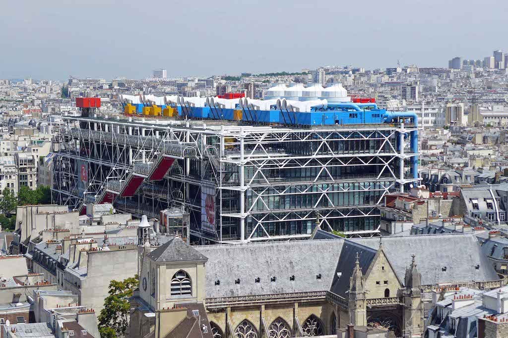 Beaubourg from the top of the Tour Saint Jacques