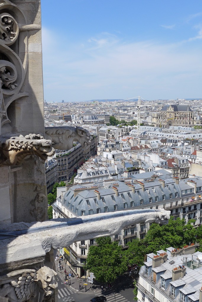 Gargoyles on top of the Tour Saint Jacques