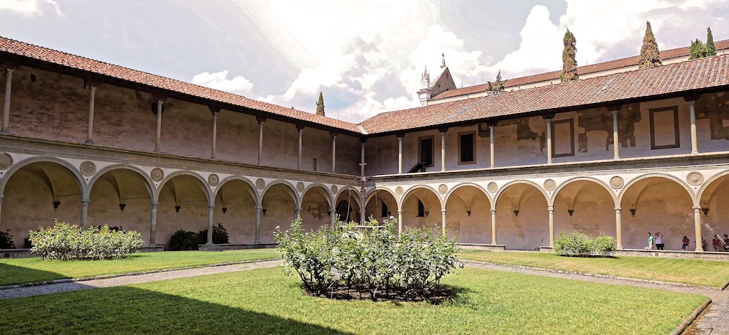 Florence-Santa Croce-the cloister