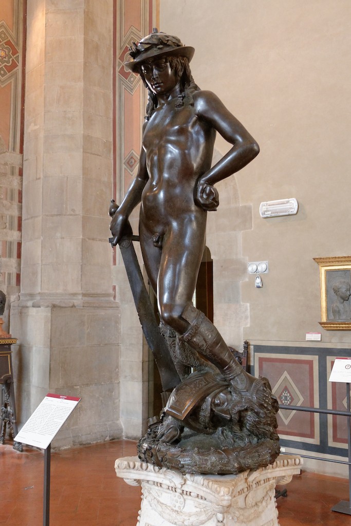 Florence-the Bargello-David by Donatello